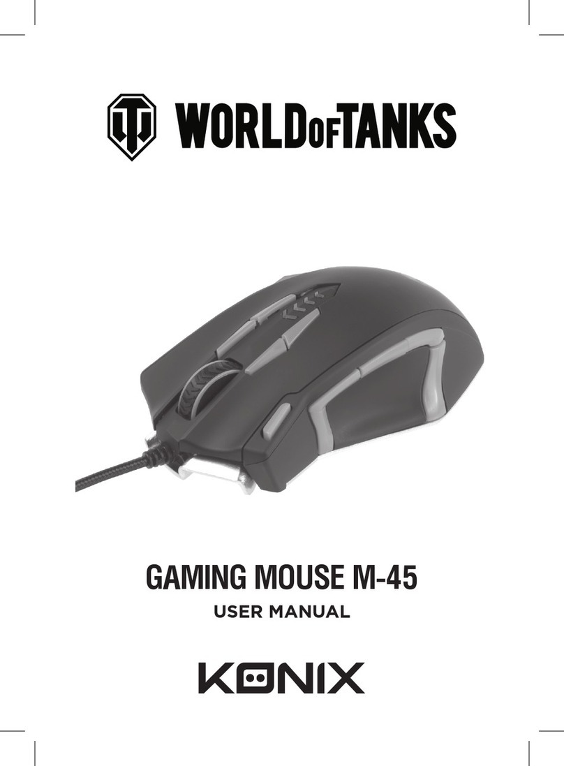 Konix WORLDOFTANKS M-45 User manual