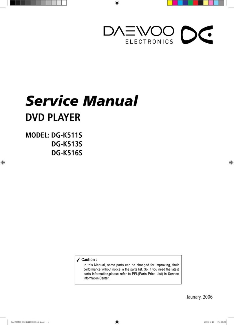 DAEWOO ELECTRONICS DG-K511S Service manual