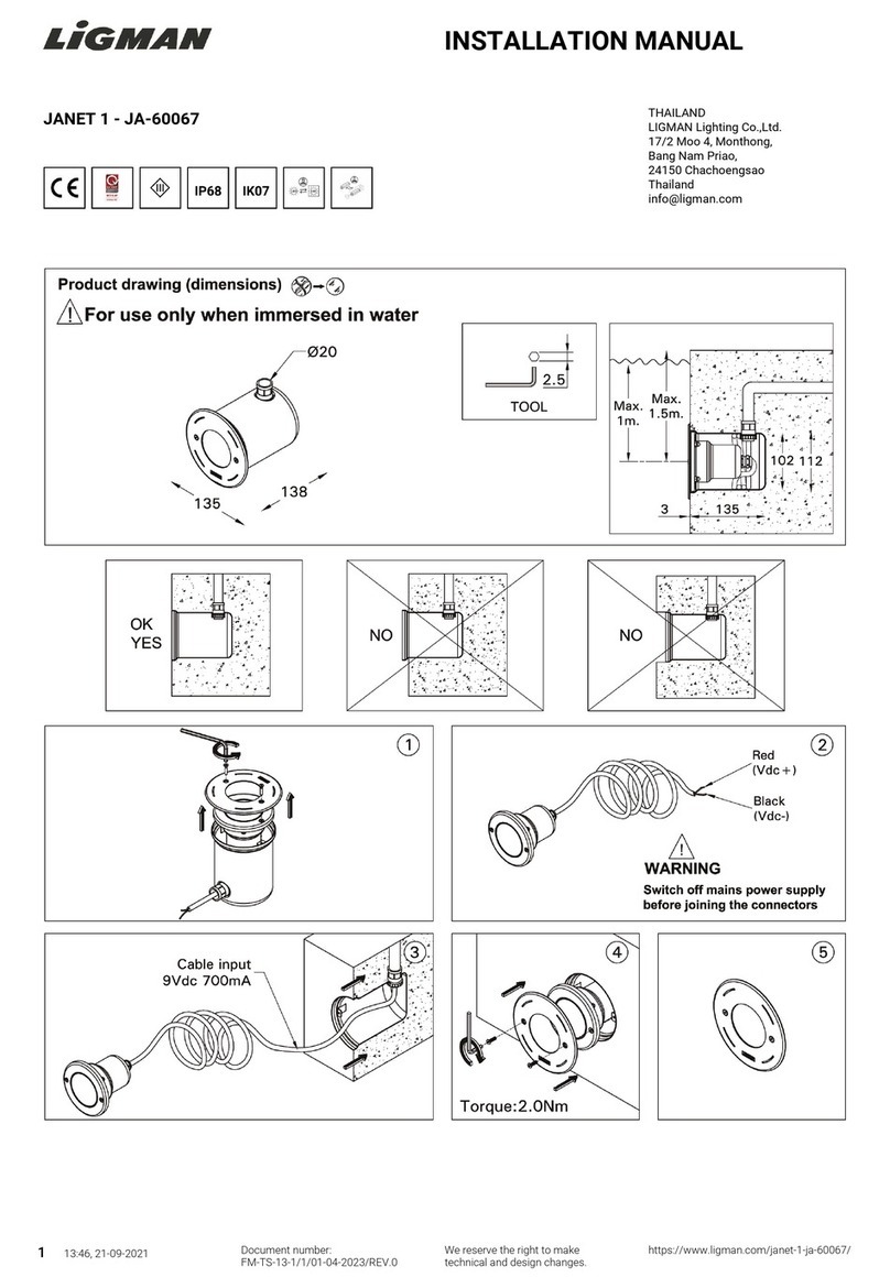 LIGMAN JANET 1 installation manual
