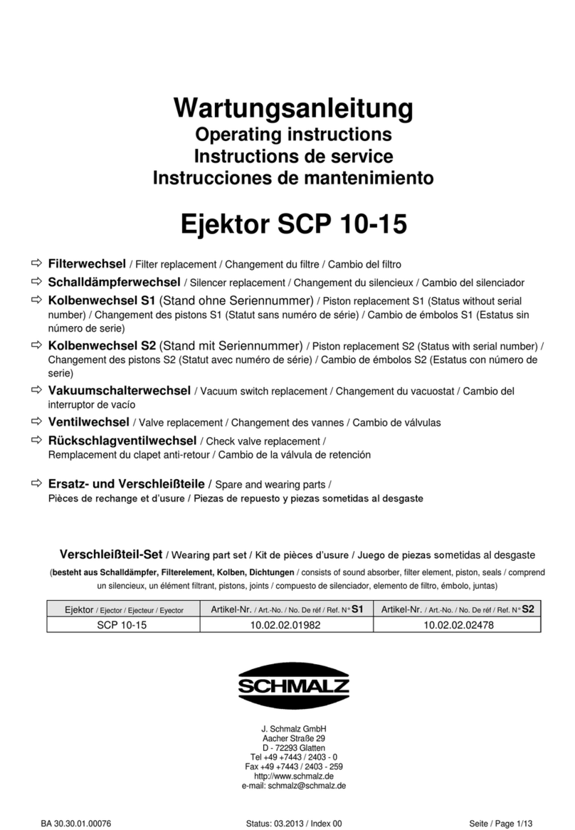 Schmalz SCP 10 User manual