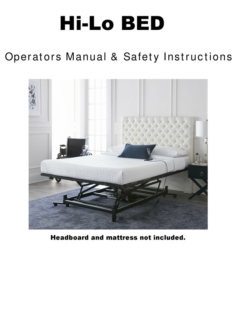 Easy Out Bed EZOUT Bed Hi-Lo Adjustable Bed OPERATOR’S MANUAL & SAFETY INSTRUCTIONS