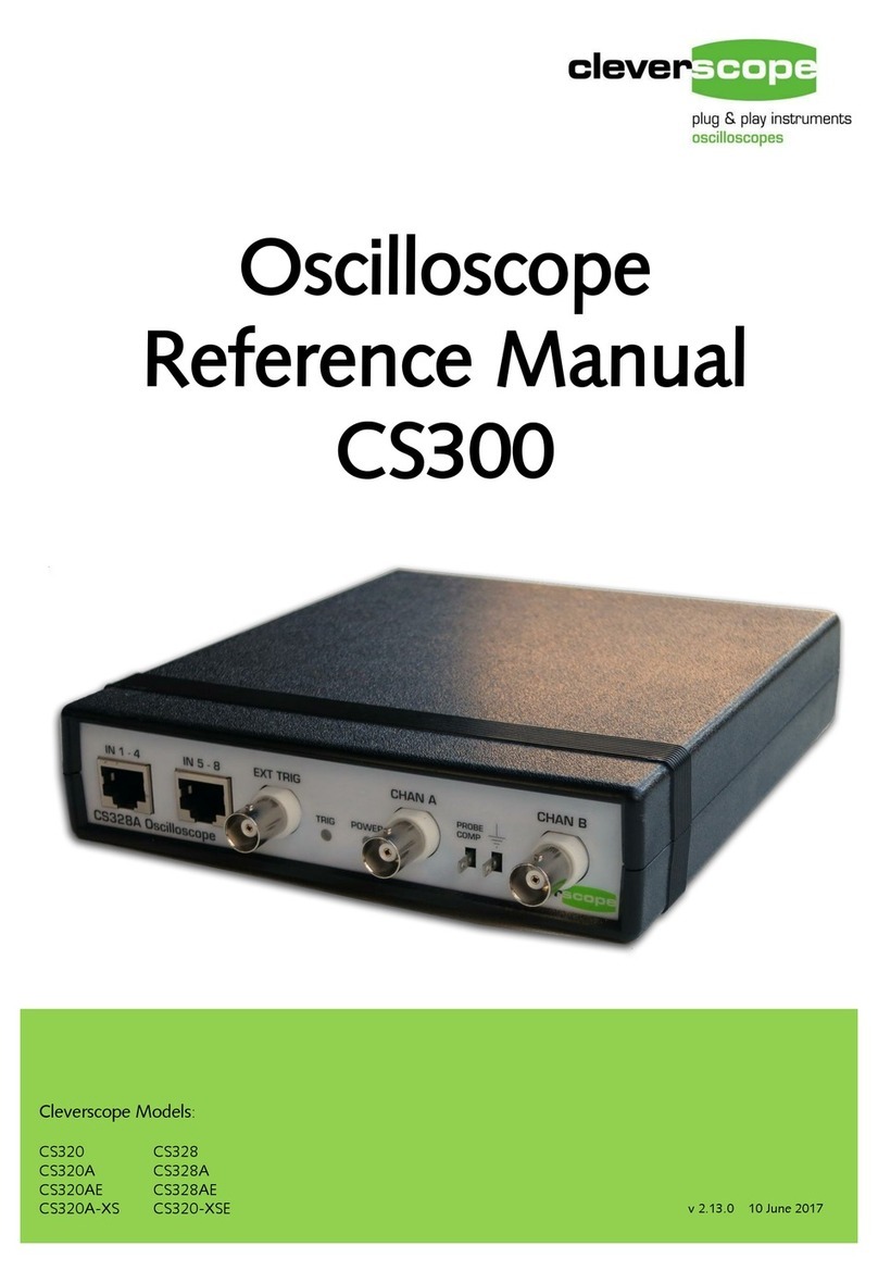 Cleverscope CS300 Reference manual