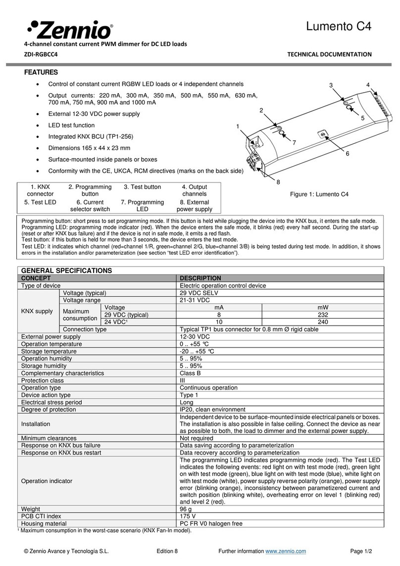 Zennio Lumento C4 Guide