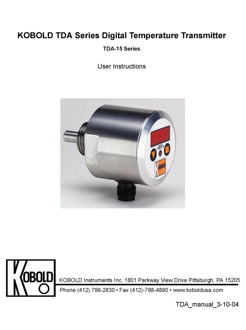 Kobold TDA Series User instructions