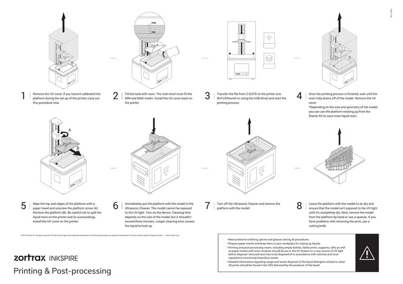 zortrax Inkspire quick start guide
