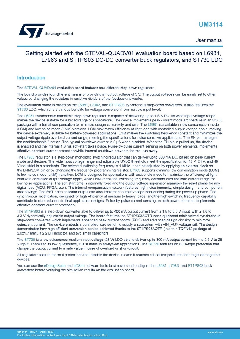 ST STEVAL-QUADV01 User manual