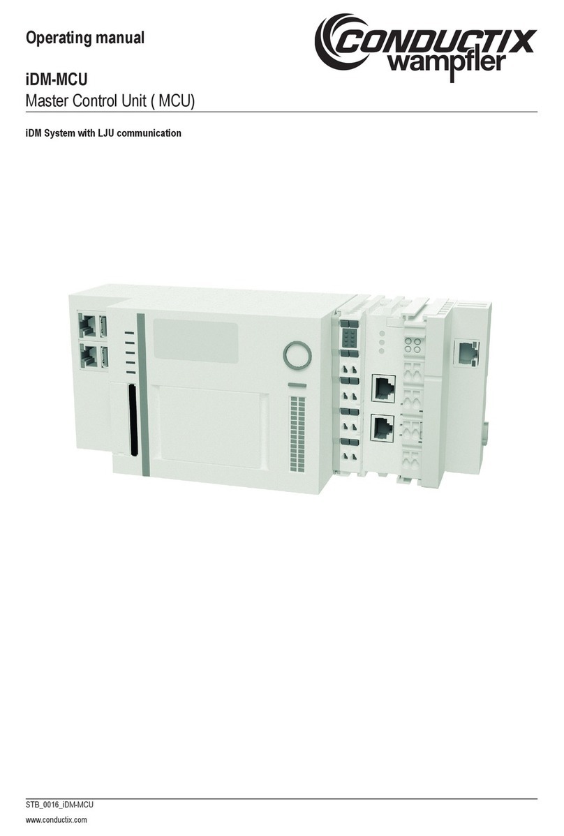 Conductix-Wampfler iDM-MCU operating manual