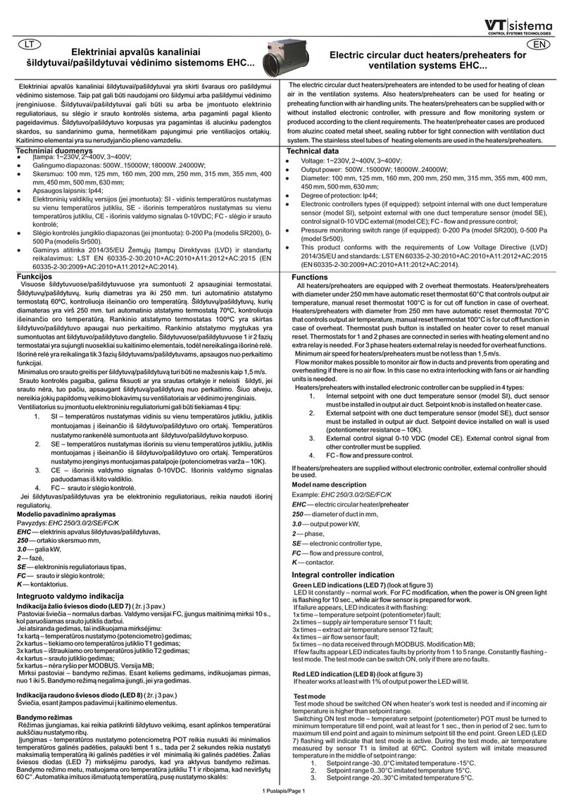 VTsistema EHC Series manual