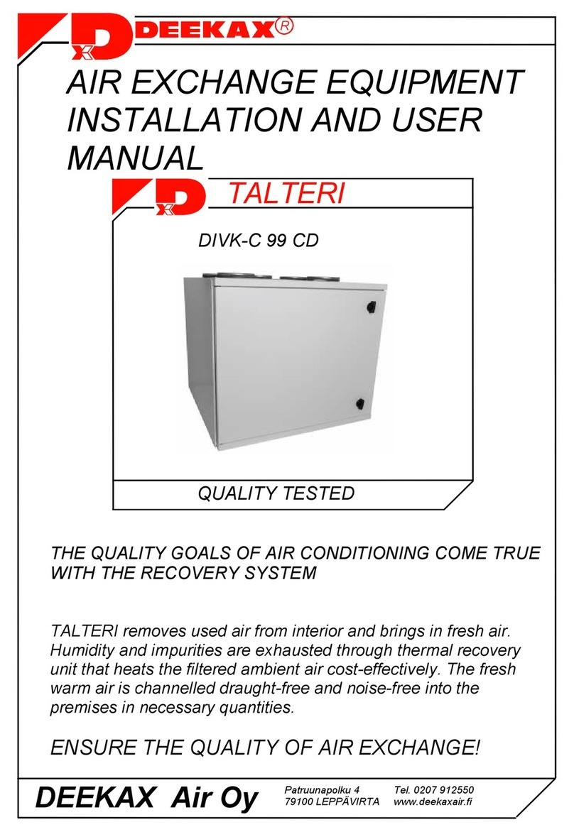 Deekax TALTERI DIVK-C 99 CD Installation and user manual Deekax TALTERI DIVK-C 99 CD Installation and user manual