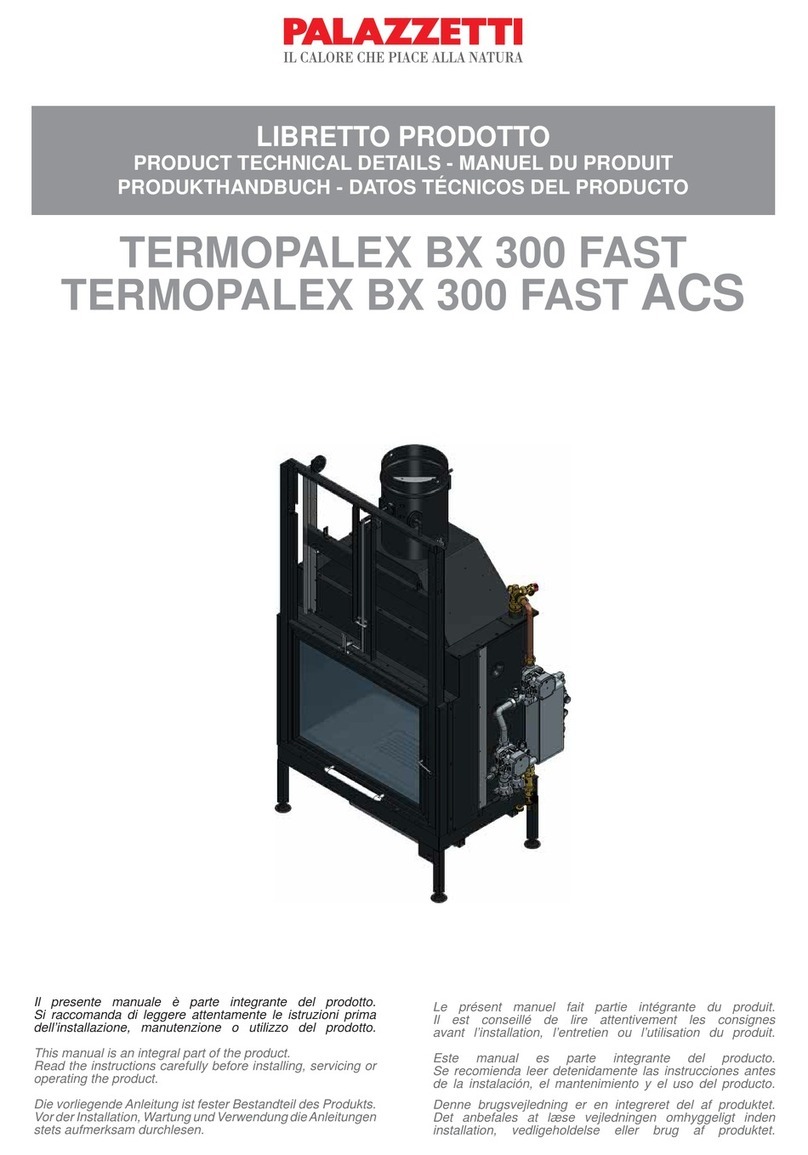 Palazzetti TERMOPALEX BX 300 FAST Installation guide