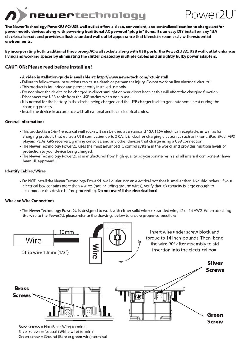 Newer Technology Power2U quick start guide