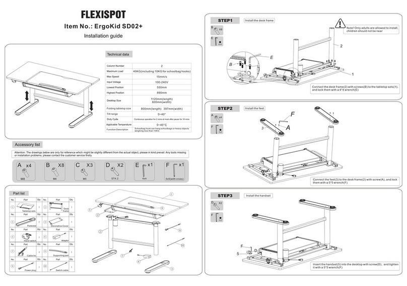 Flexispot ErgoKid SD02+ installation guide