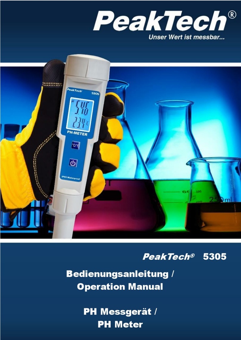 PeakTech 5305 User manual