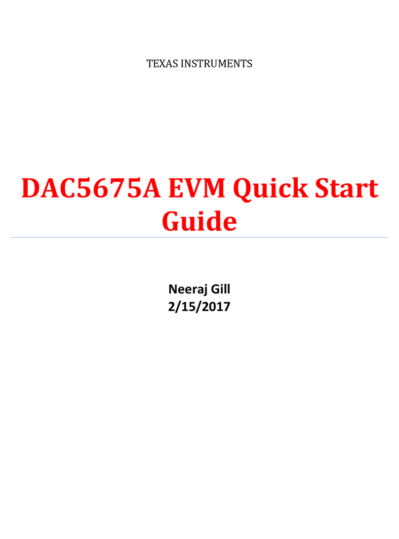 Texas Instruments DAC5675A EVM quick start guide