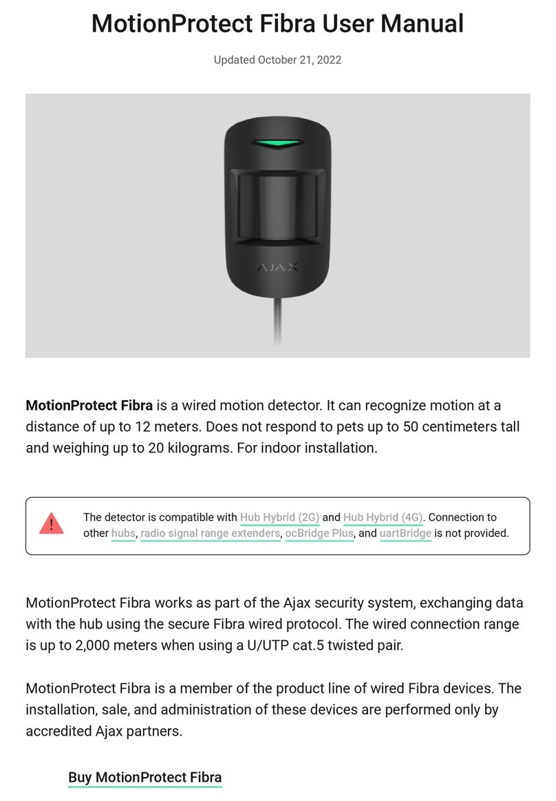 AJAX MotionProtect Fibra User manual