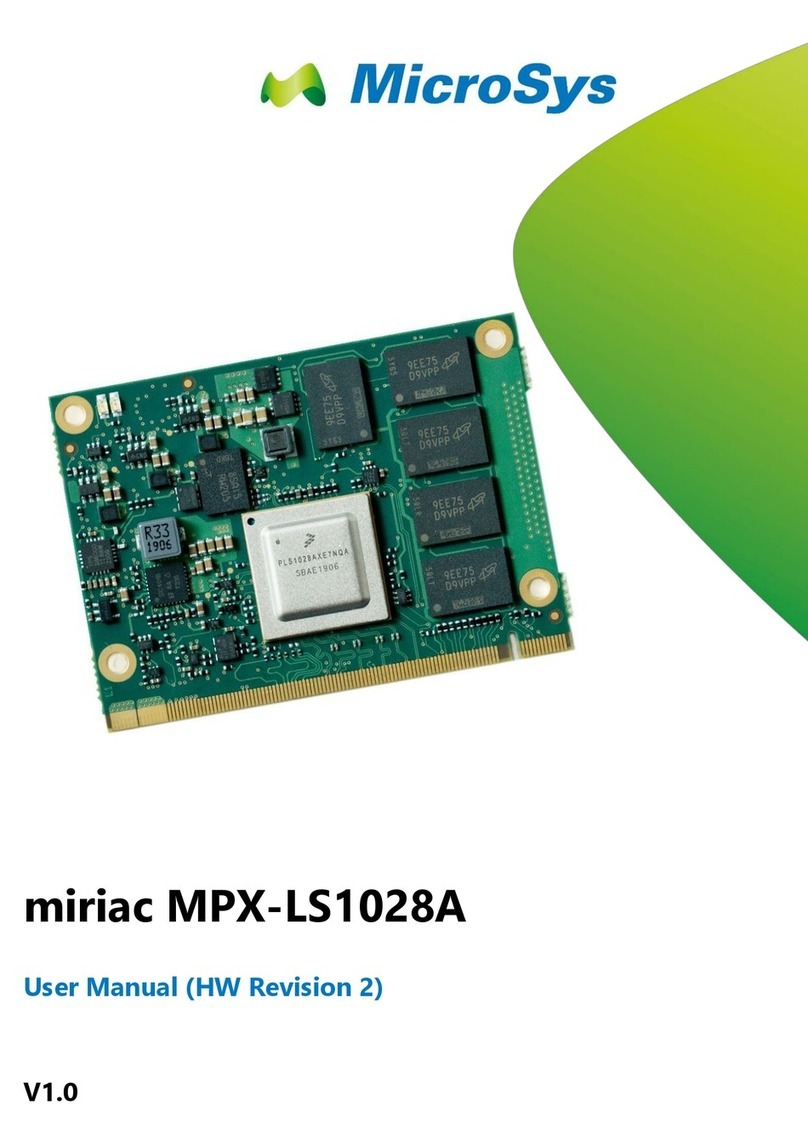 MicroSys miriac MPX-LS1028A user manual