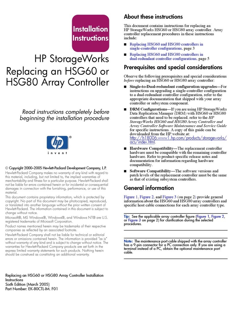 HP StorageWorks HSG60 User manual