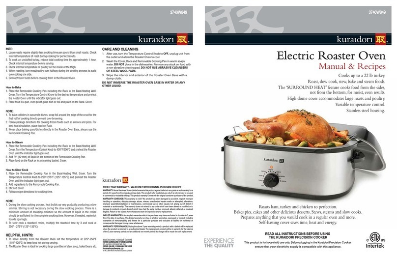 kuraidori 3740W849 Manual & recipes