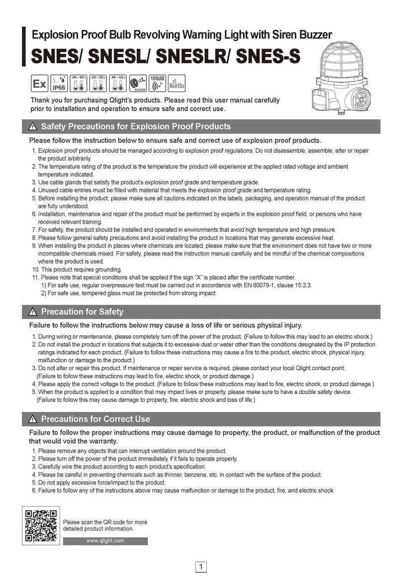 Qlight SNES Series instruction manual