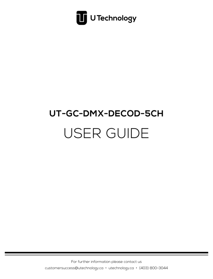 U Technology UT-GC-DMX-DECOD-5CH user guide