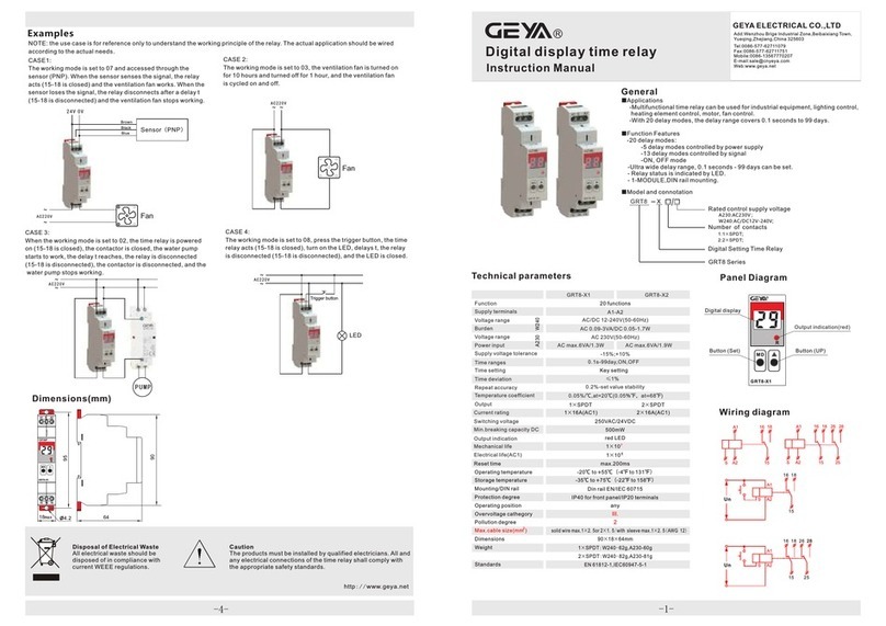 GEYA GRT8-X1 instruction manual