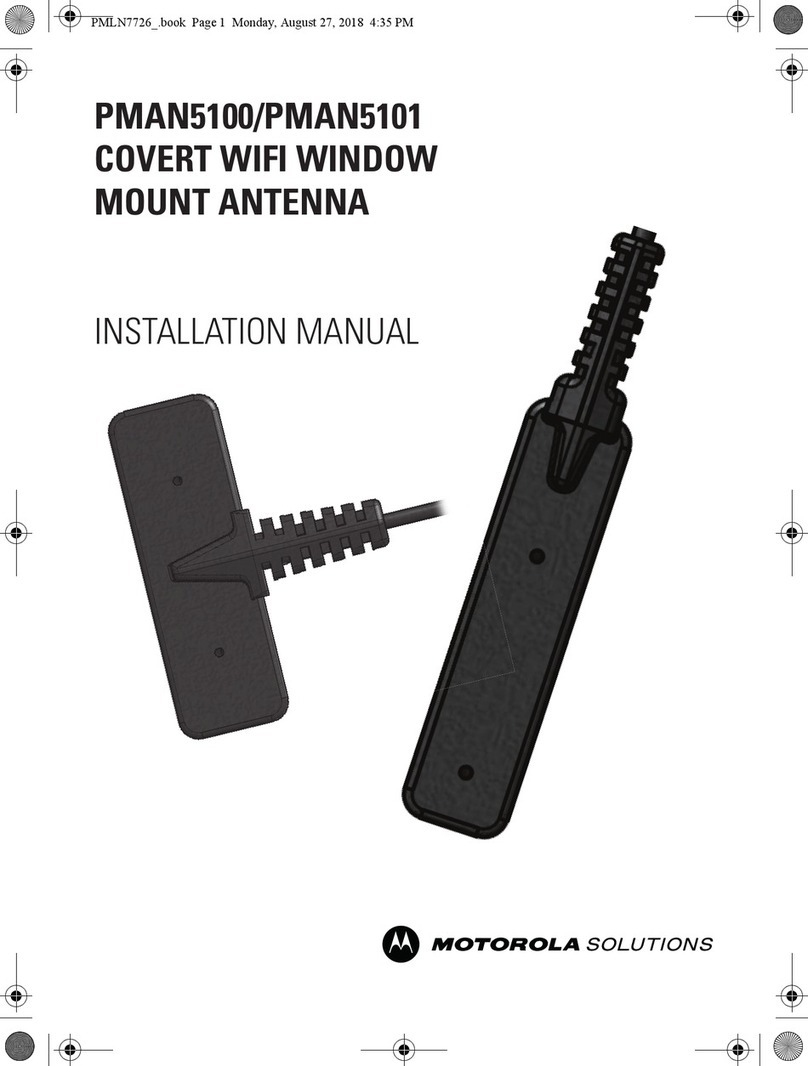 Motorola solutions PMAN5100 installation manual Motorola solutions PMAN5100 installation manual