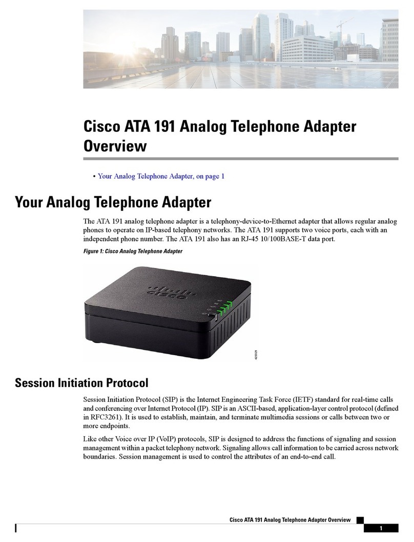 Cisco ATA 191 User manual