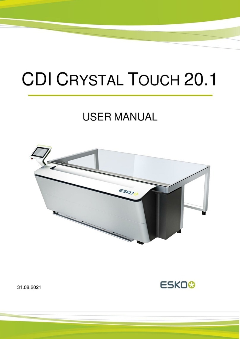 Esko CDI CRYSTAL TOUCH 20.1 user manual