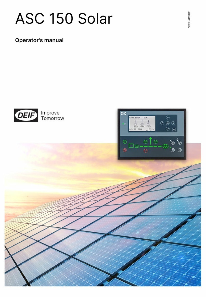 Deif ASC 150 Solar Operator's manual