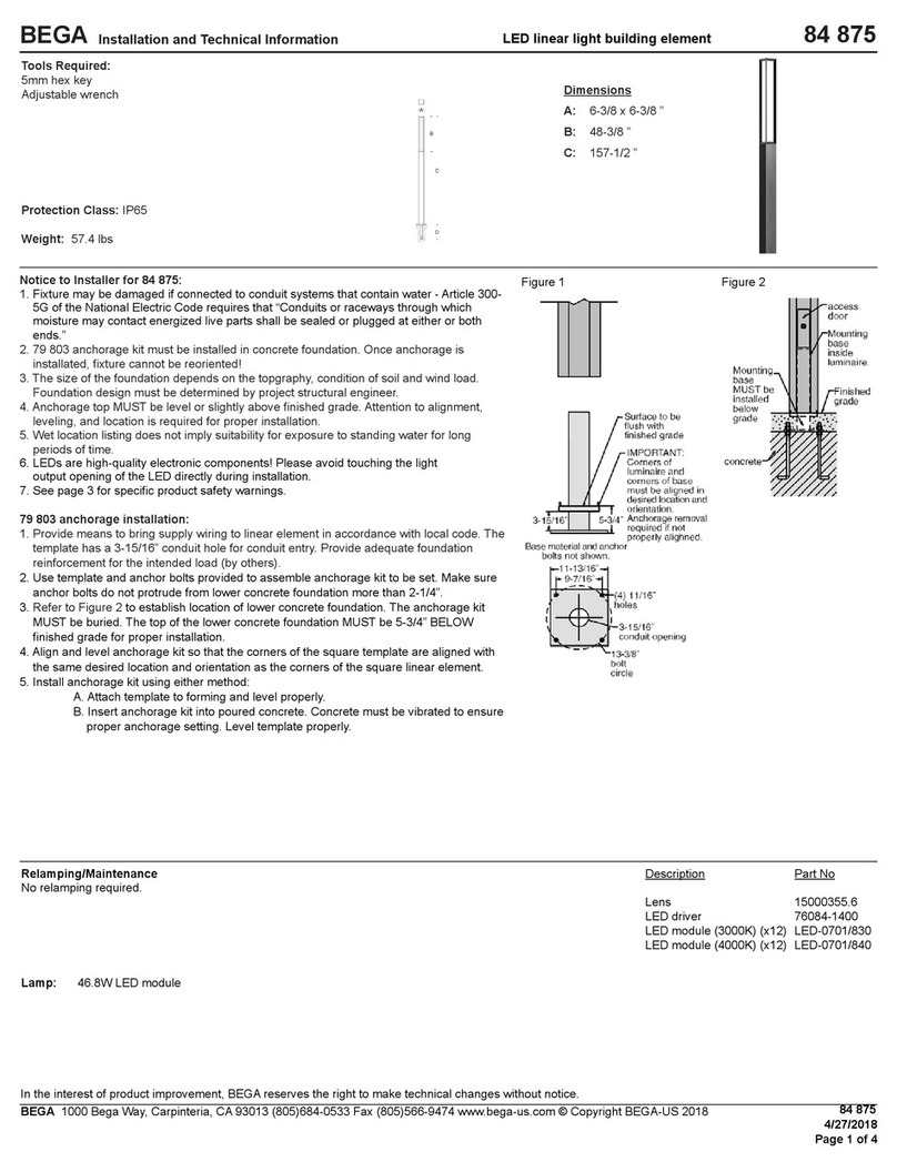BEGA 84 875 Manual