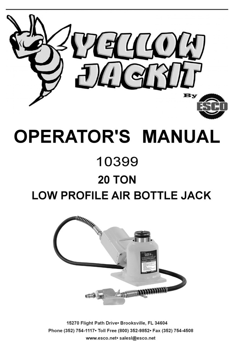 Esco YELLOW JACKIT 10399 Operator's manual