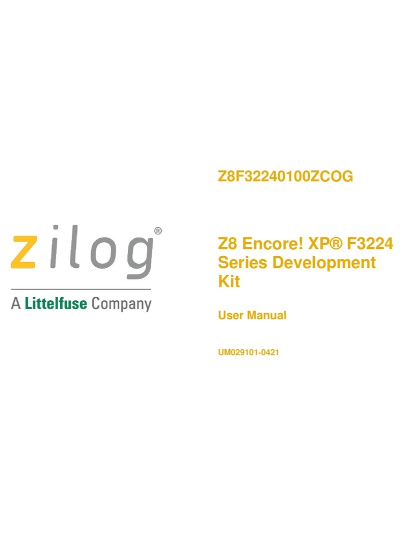 Littelfuse Zilog Z8 Encore! XP F3224 Series User manual