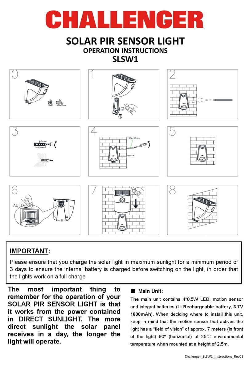 Challenger SLSW1 Operation instructions