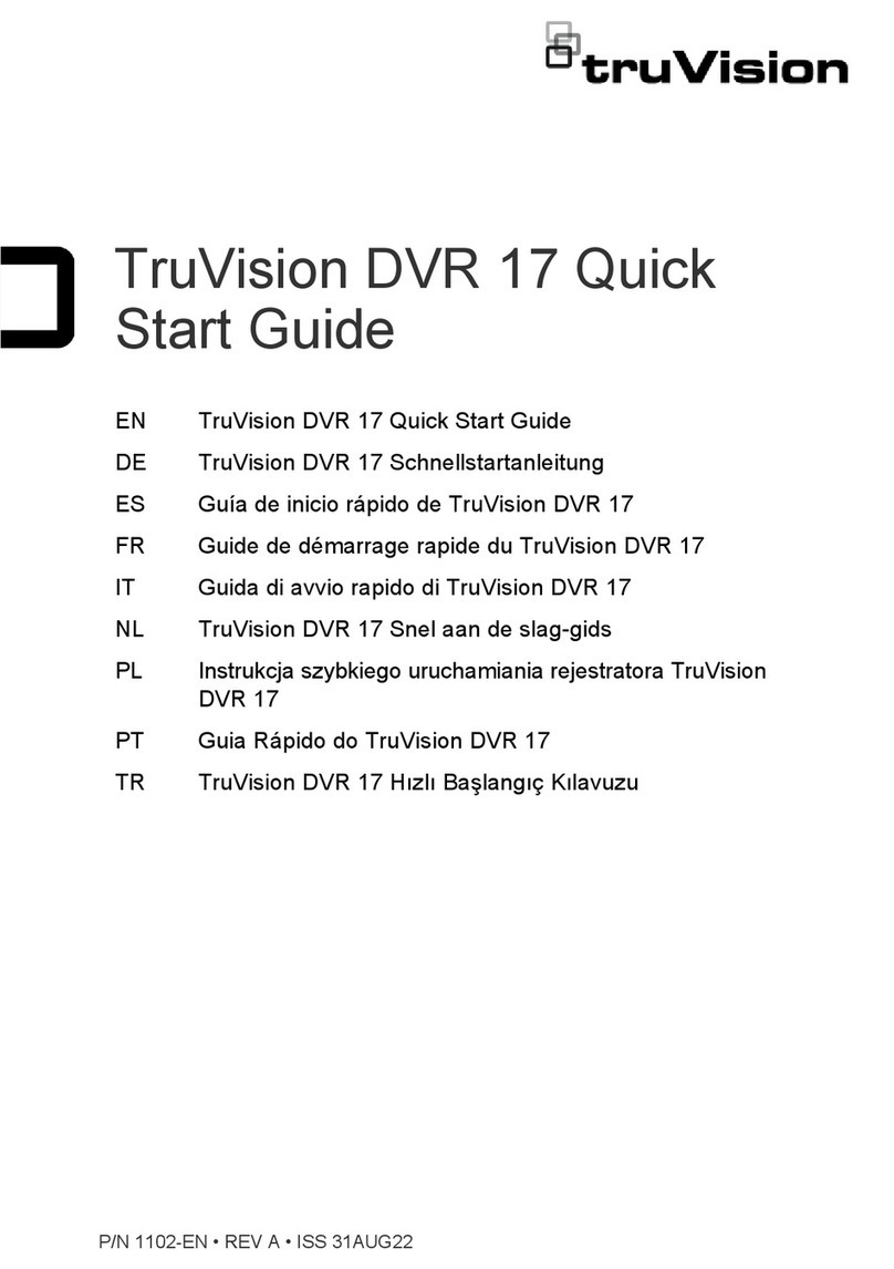 Carrier Aritech TruVision DVR 17 quick start guide