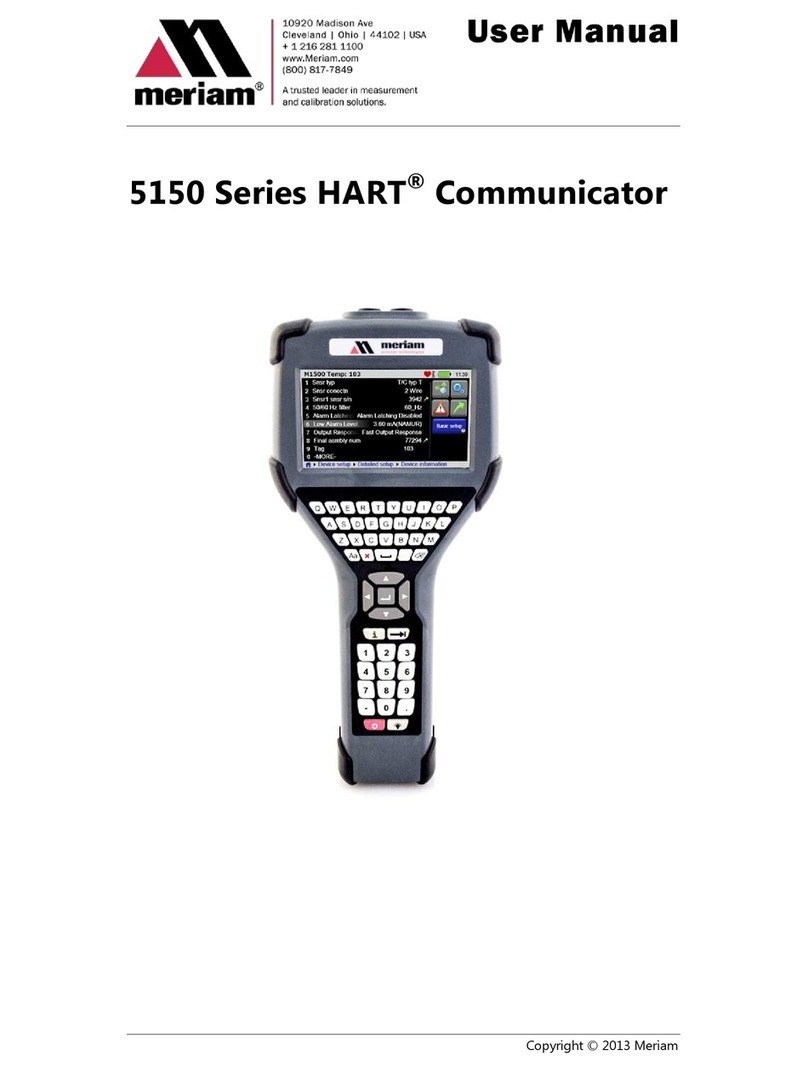 Meriam MFC5150x User manual