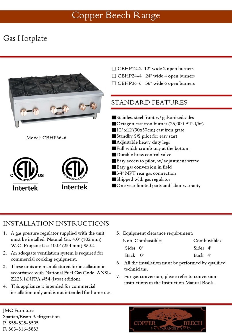 Copper Beech CBHP12-2 installation instructions Copper Beech CBHP12-2 installation instructions