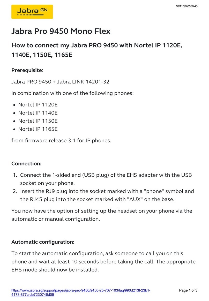 Jabra Pro 9450 Mono Flex Safety guide