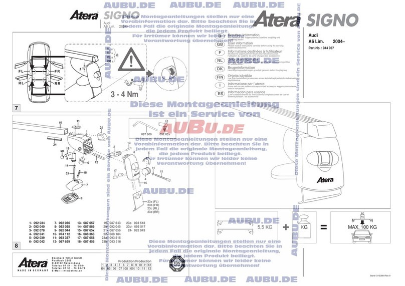 Atera SIGNO 044 057 User information