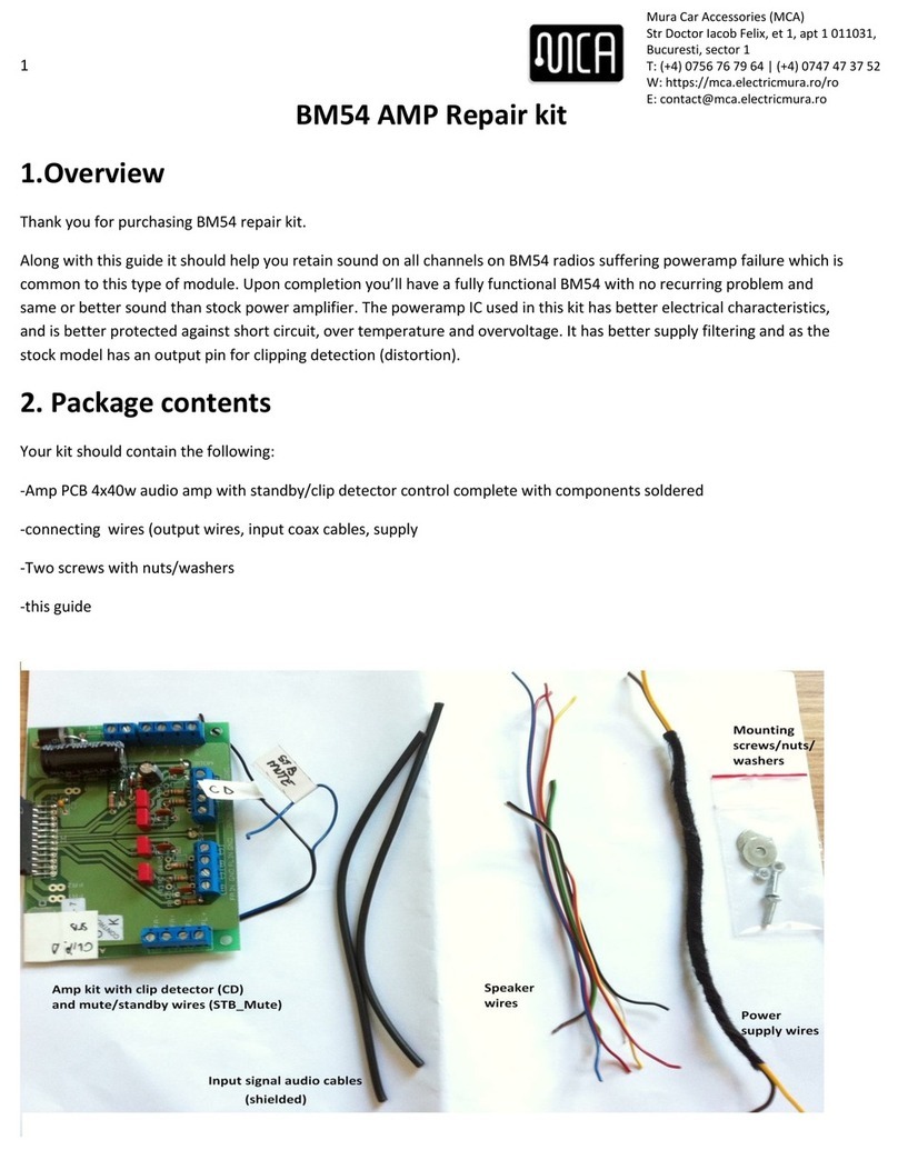 MURA BM54 quick start guide