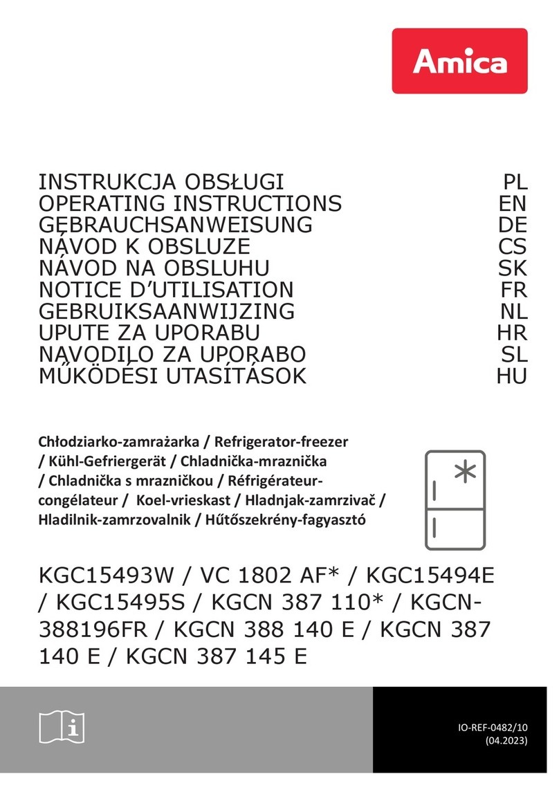 Amica VC 1802 AF Series operating instructions