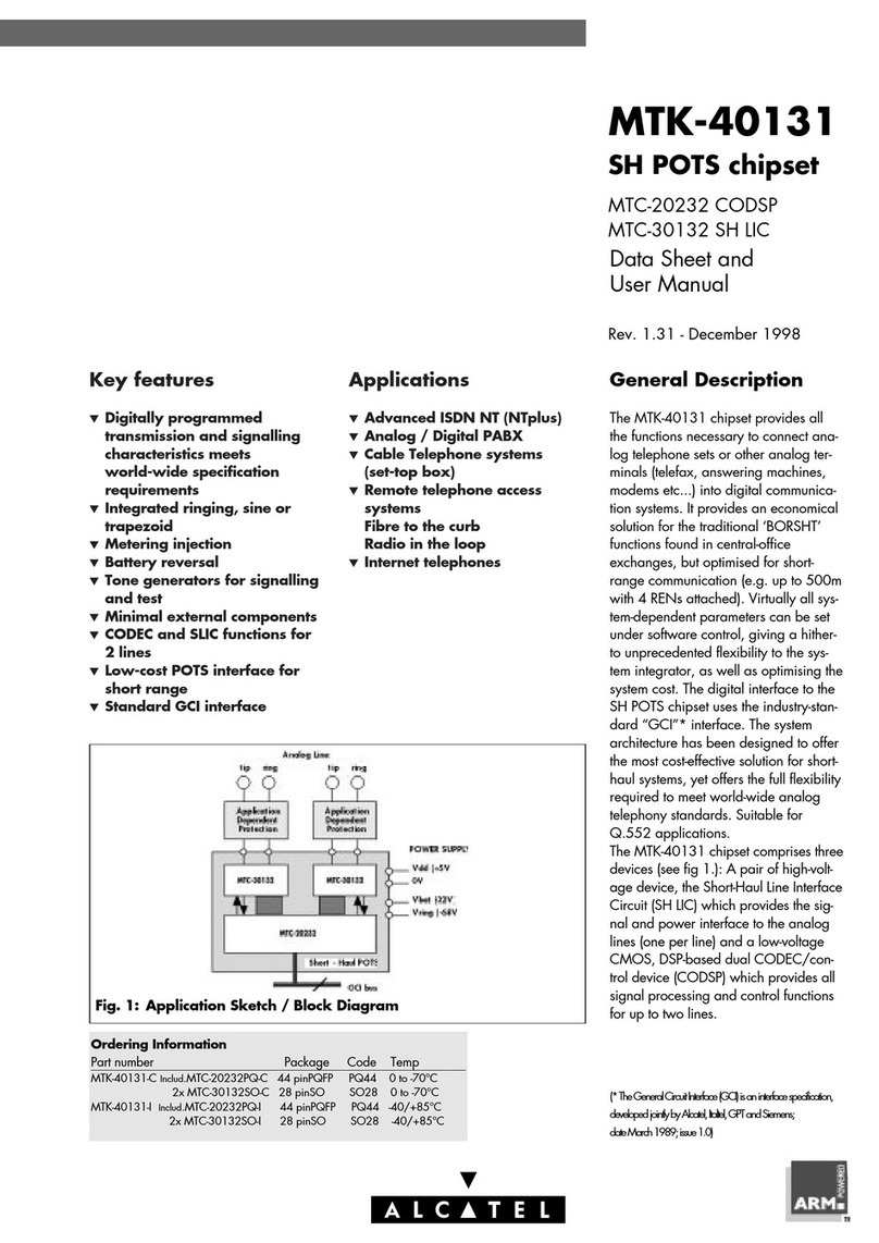 Alcatel MTK-40131 Datasheet and User Manual