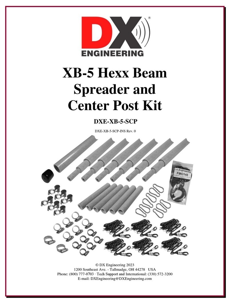 DX Engineering Hexx Beam Spreader and Center Post Kit XB-5 manual