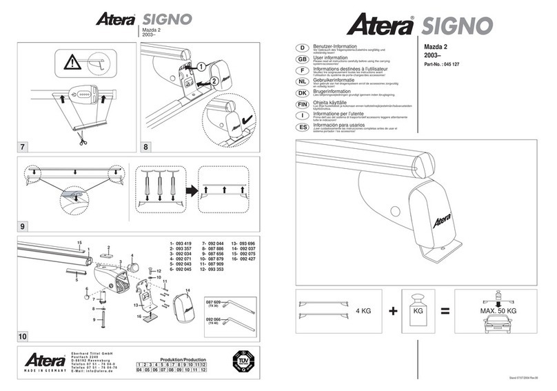 Atera SIGNO 045 127 Operation manual
