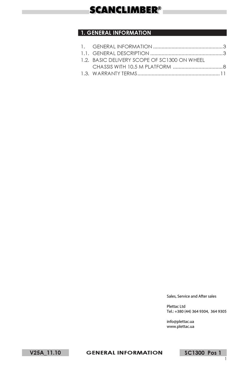 SCANCLIMBER SC1300 User manual