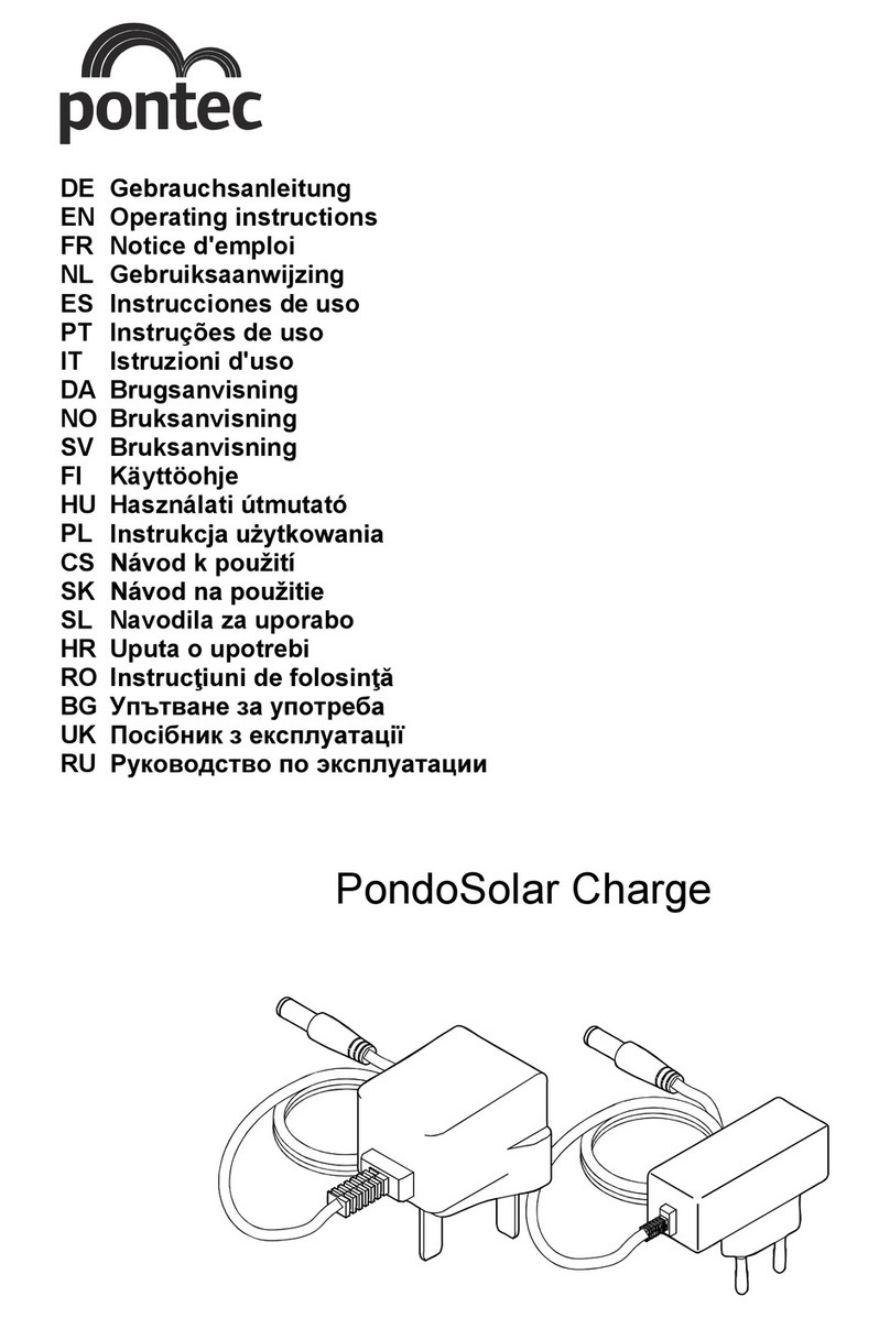 Pontec PondoSolar Charge operating instructions