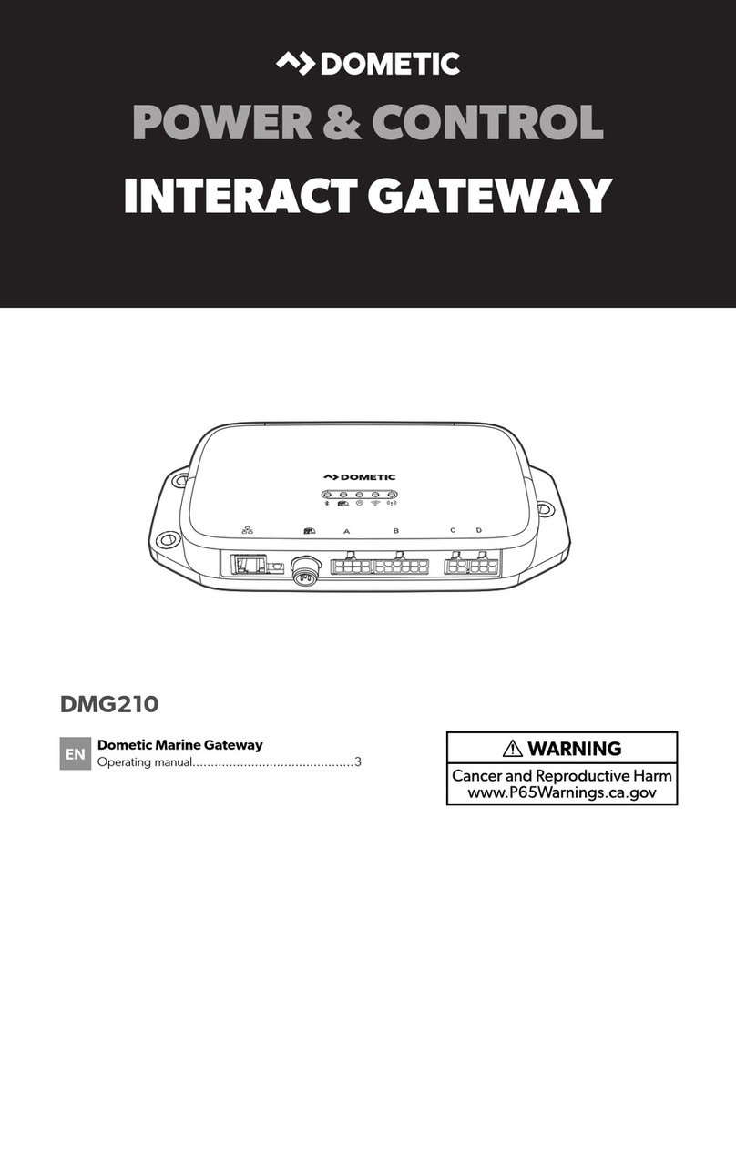 Dometic DMG210 operating manual