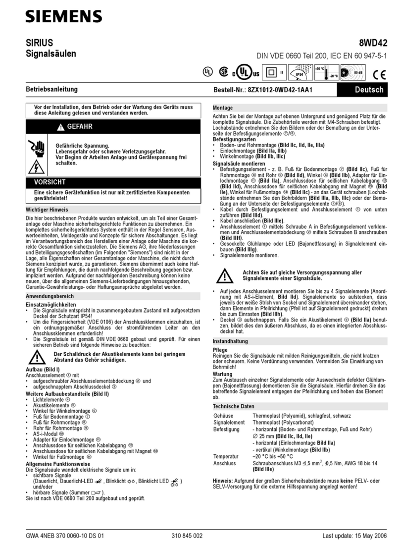 Siemens SIRIUS 8WD42 User manual Siemens SIRIUS 8WD42 User manual