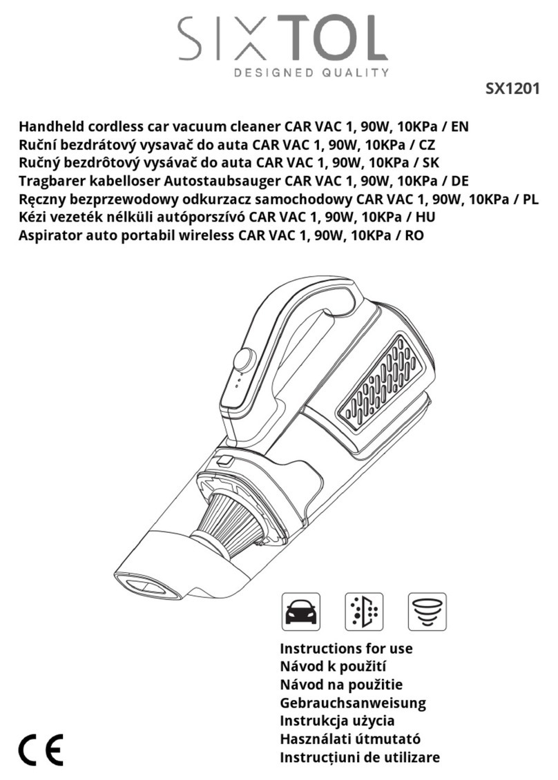 SIXTOL CAR VAC 1 Instructions for use