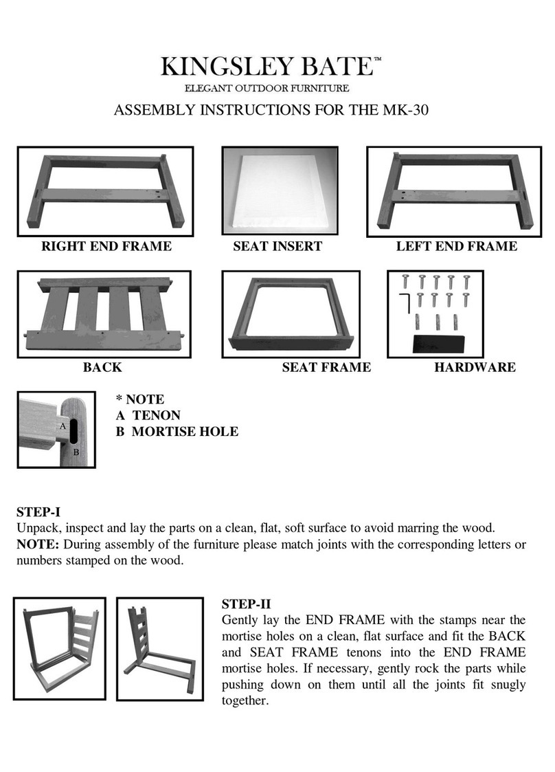 kingsley-bate MK-30 Assembly instructions