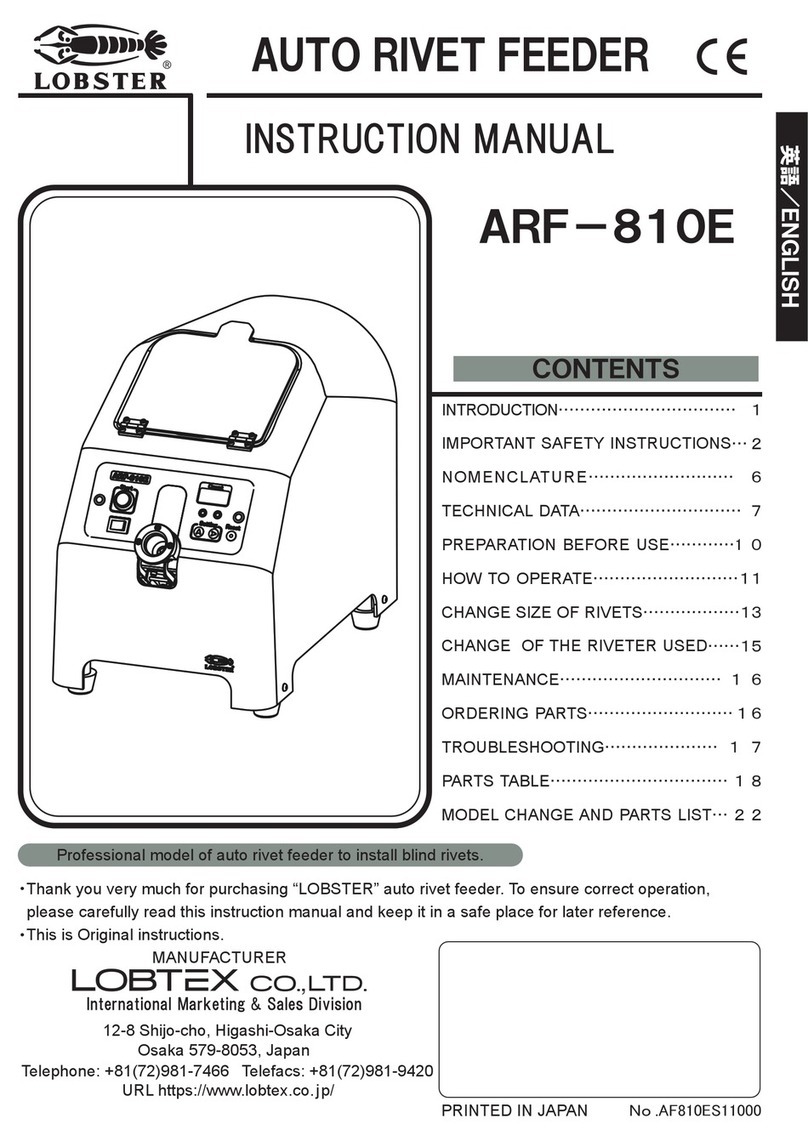 LOBSTER ARF-810E instruction manual
